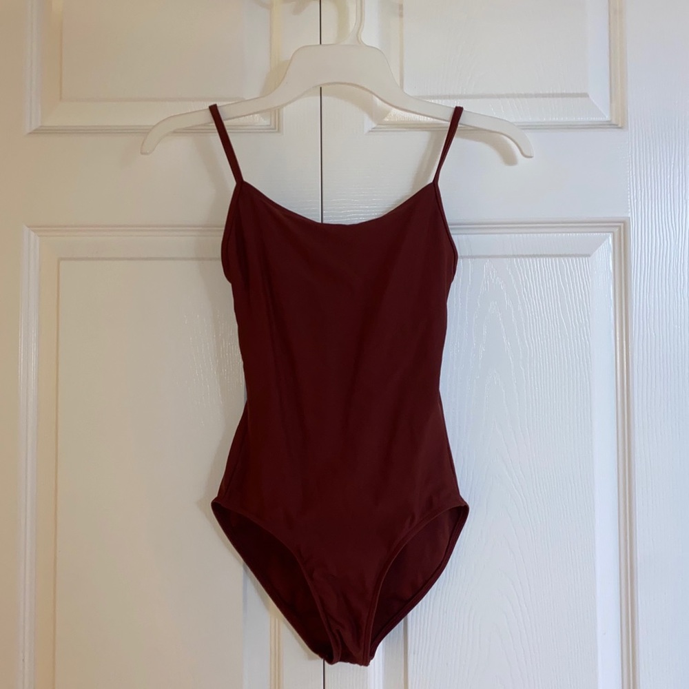 Wear Moi “Diane” Burgundy Camisole Leotard